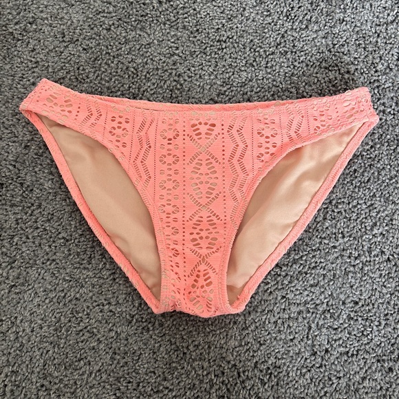 Xhilaration Peach Lace Swim Bottom - Picture 1 of 3